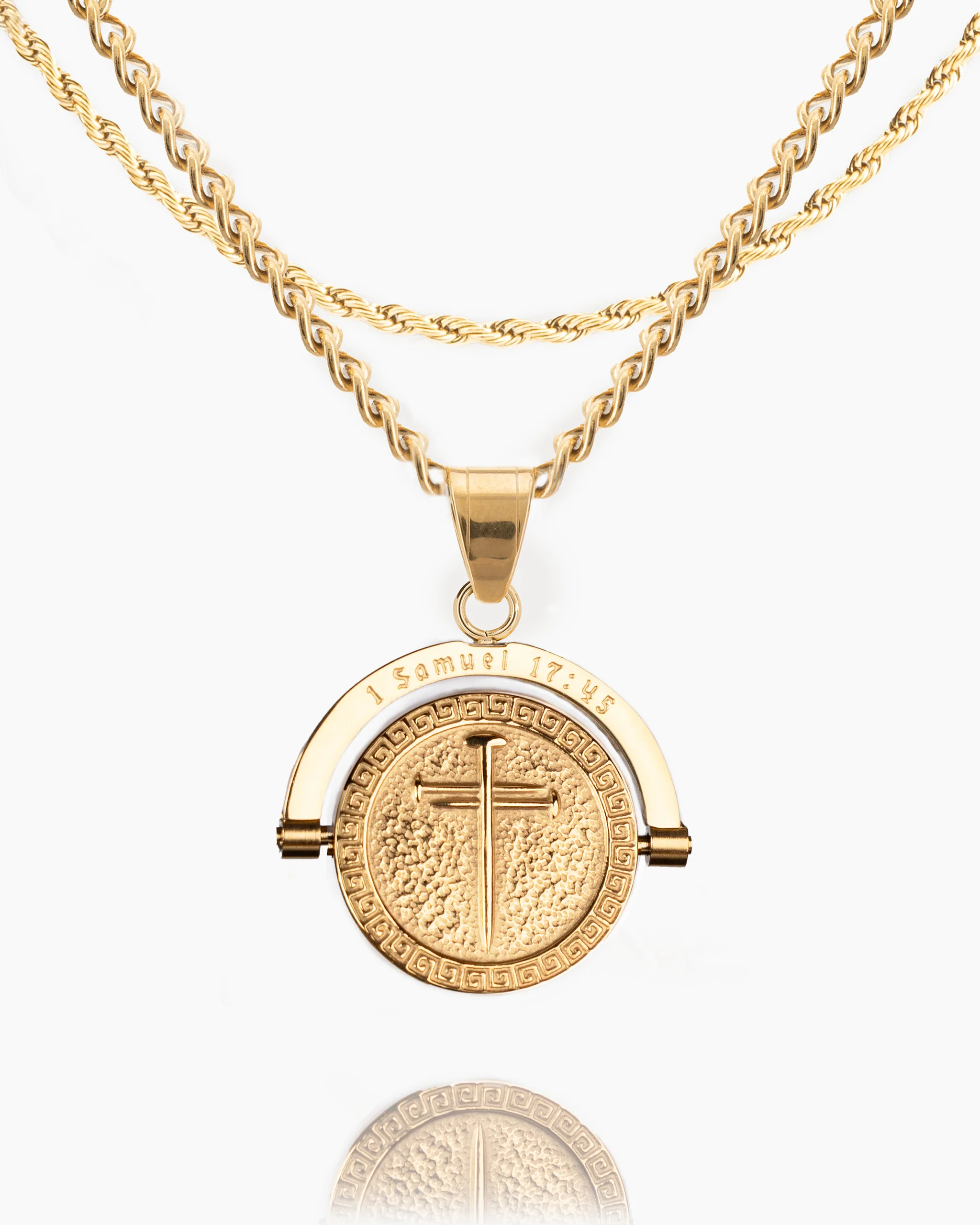 David vs. Goliath Double Sided Pendant - Image 2