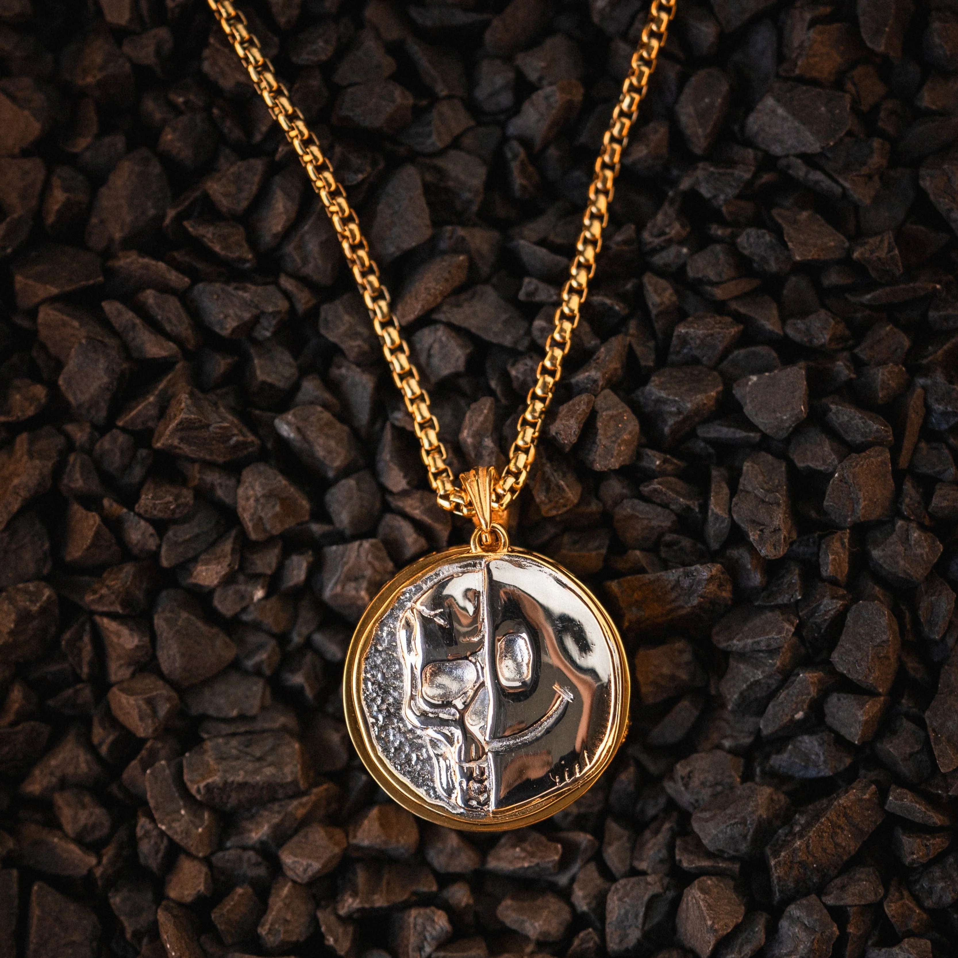 Death Smile Memento Mori Coin Pendant - Image 3