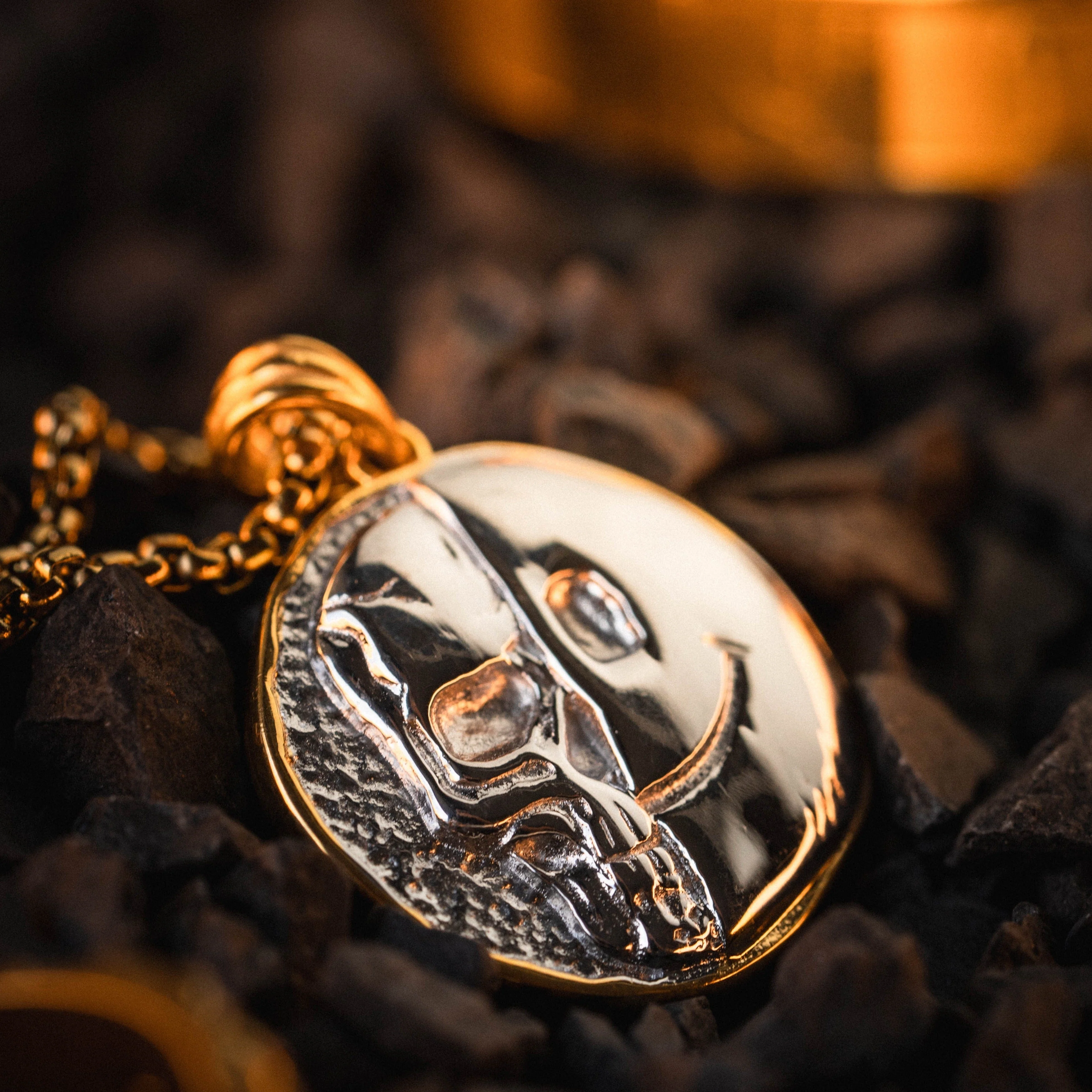 Death Smile Memento Mori Coin Pendant - Image 4