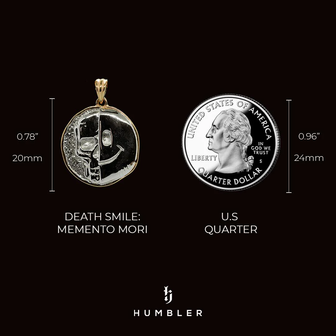 Death Smile Memento Mori Coin Pendant - Image 6