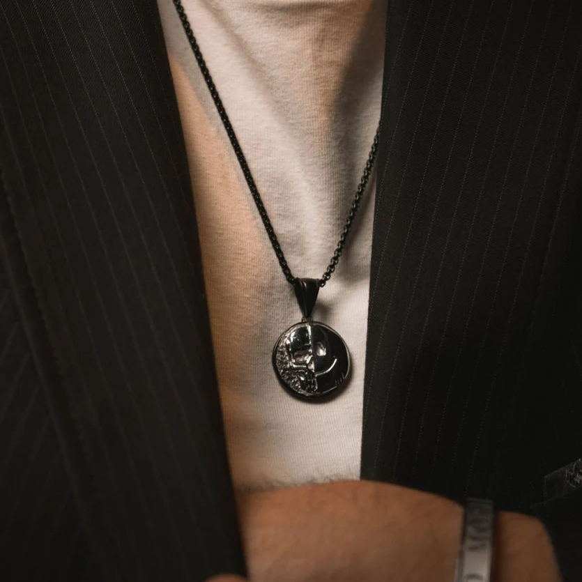 Death Smile Memento Mori Coin Pendant - Image 5