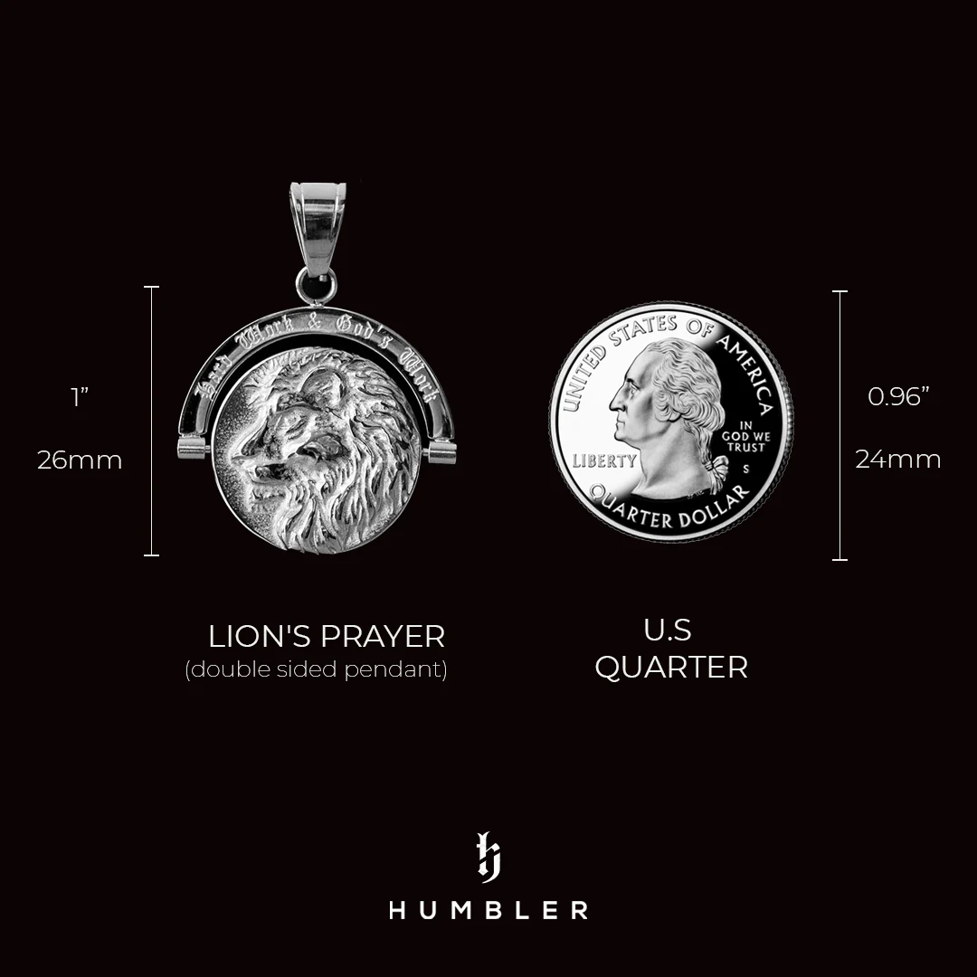 Lion's Prayer Double Sided Pendant - Image 5