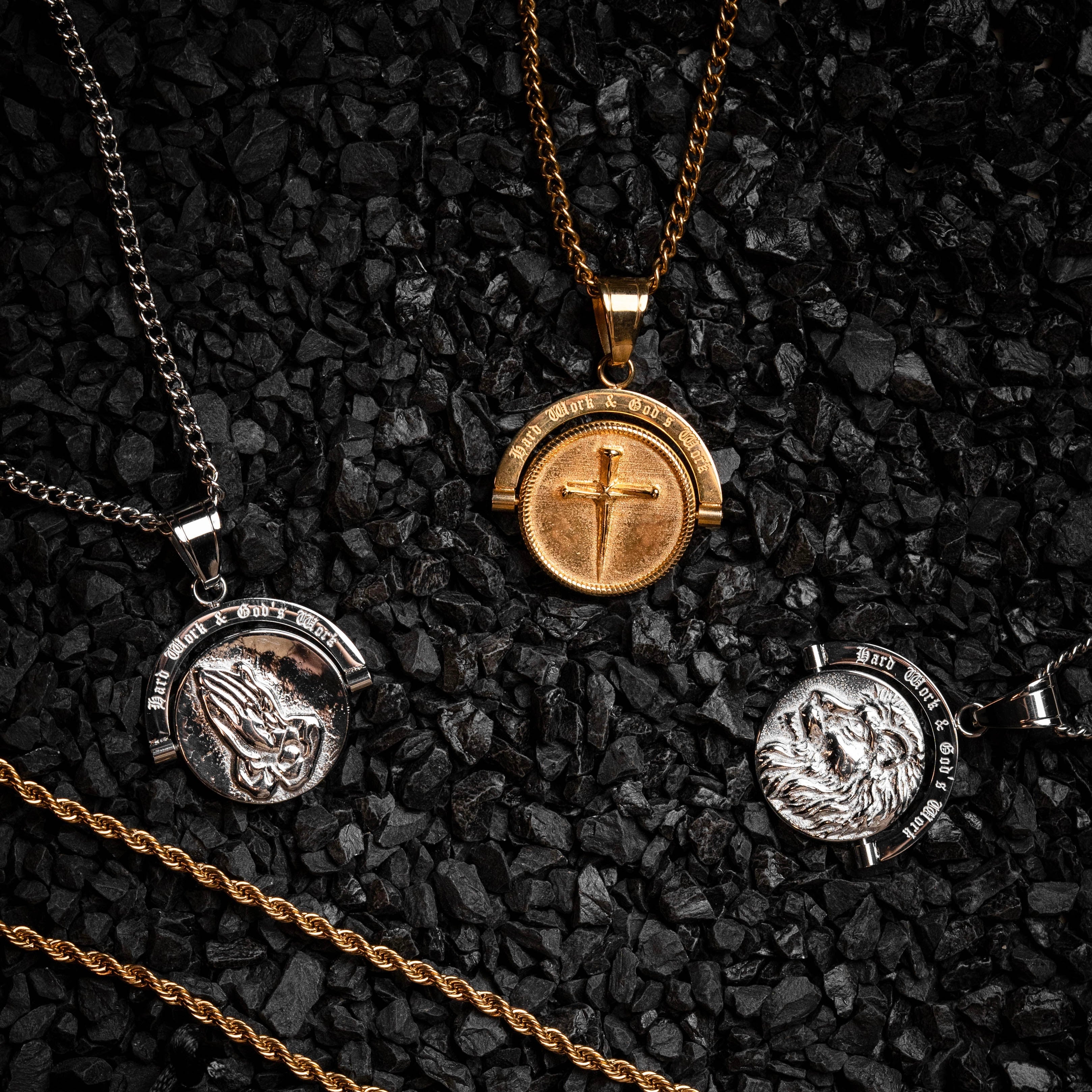 Lion's Prayer Double Sided Pendant - Image 4