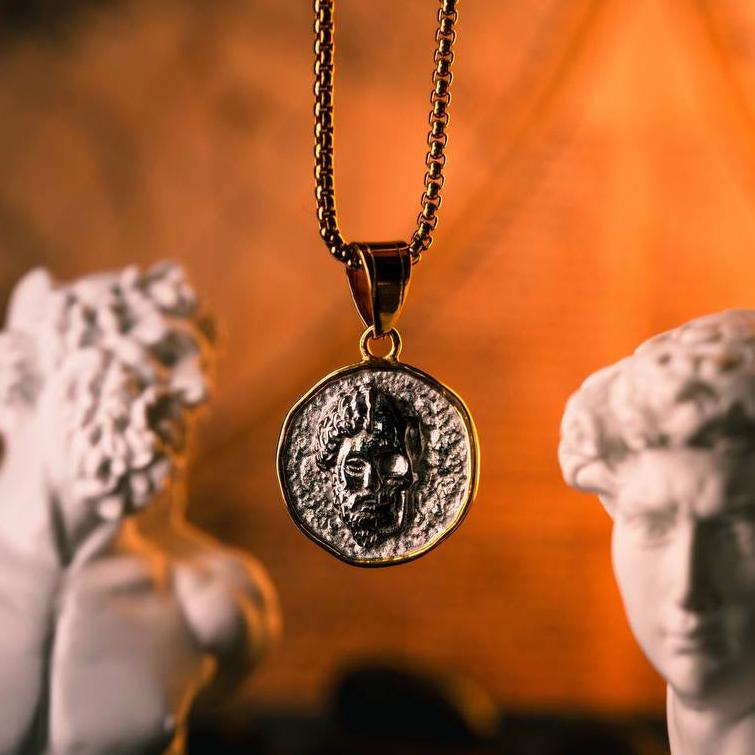 Marcus Aurelius Memento Mori Coin Pendant - Image 3