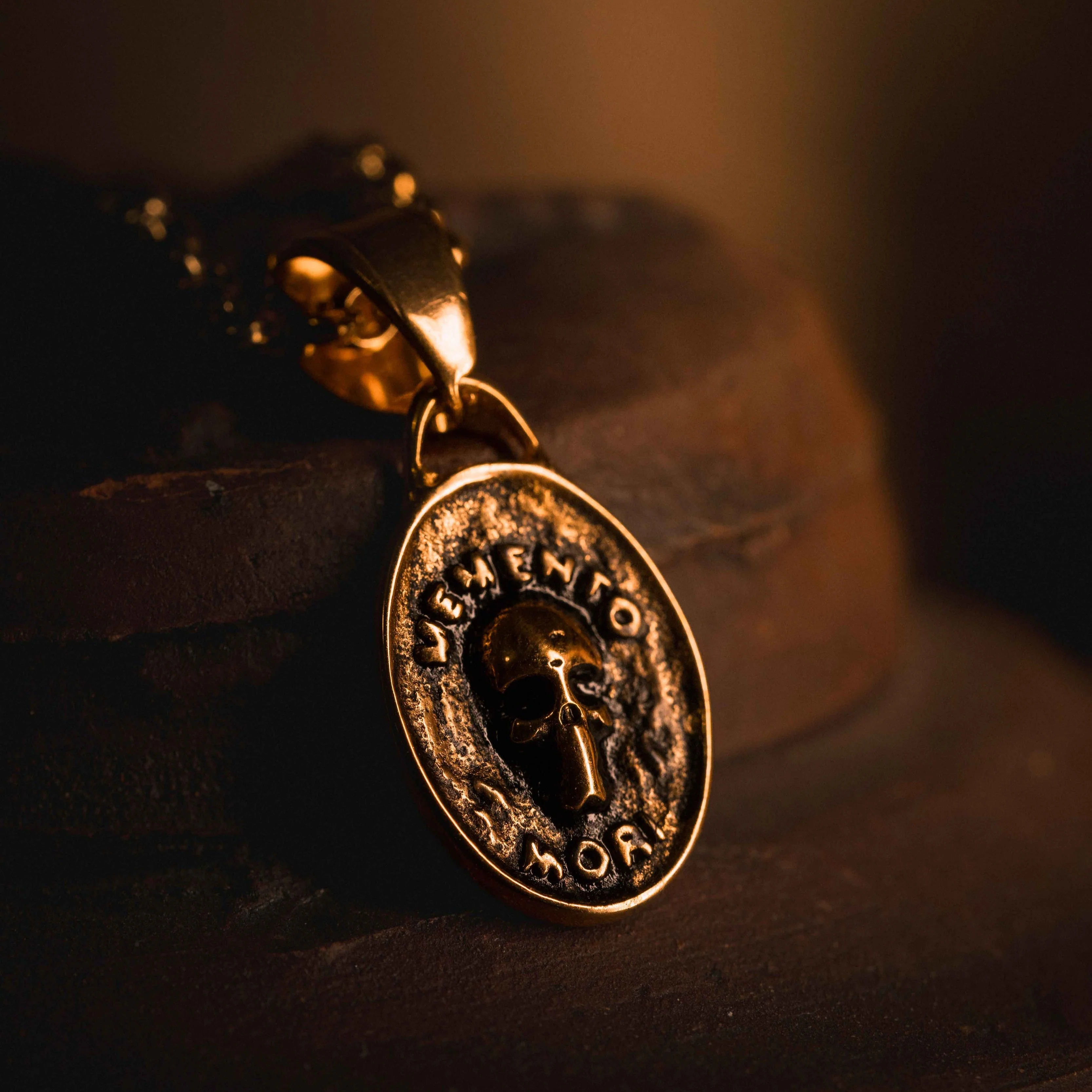 Memento Mori Skull Coin Pendant - Image 3
