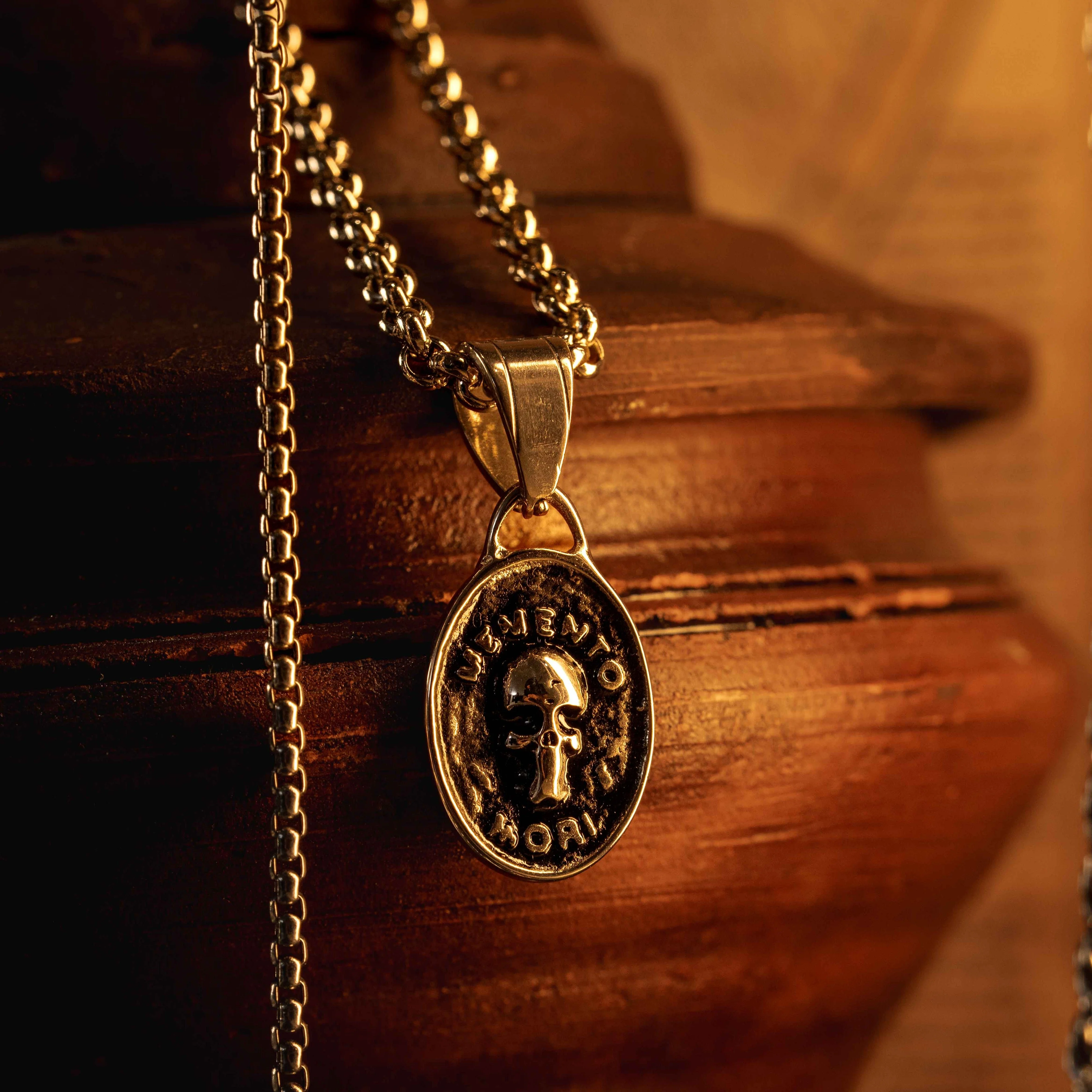 Memento Mori Skull Coin Pendant - Image 4