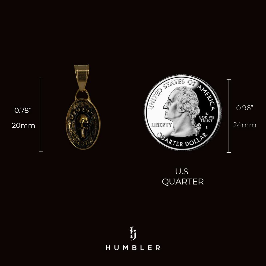 Memento Mori Skull Coin Pendant - Image 5