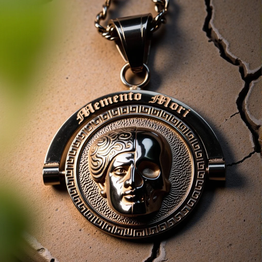 Memento Mori Double Sided Pendant - Image 5