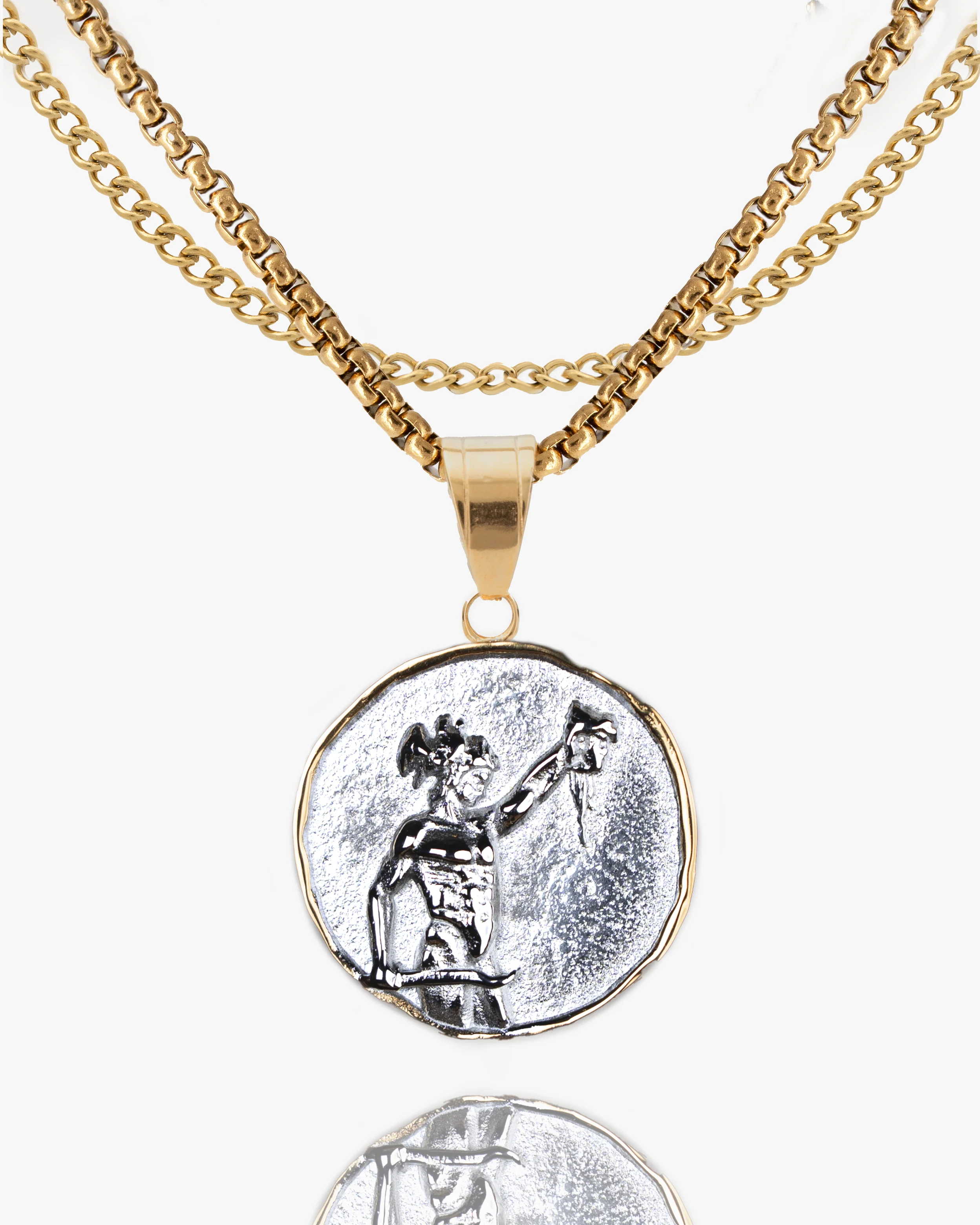 Perseus vs. Medusa Coin Pendant