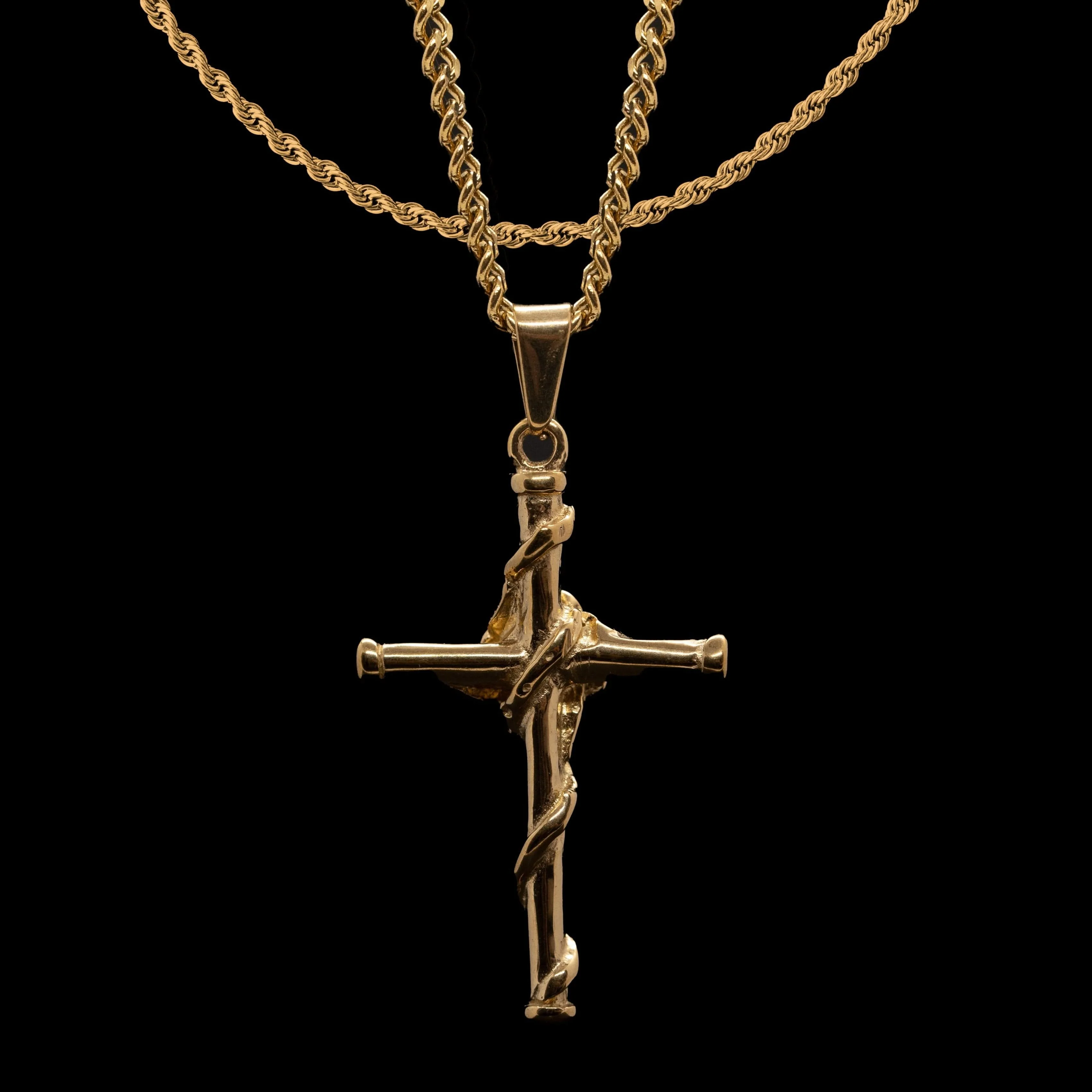 Rose Cross Pendant - Image 3
