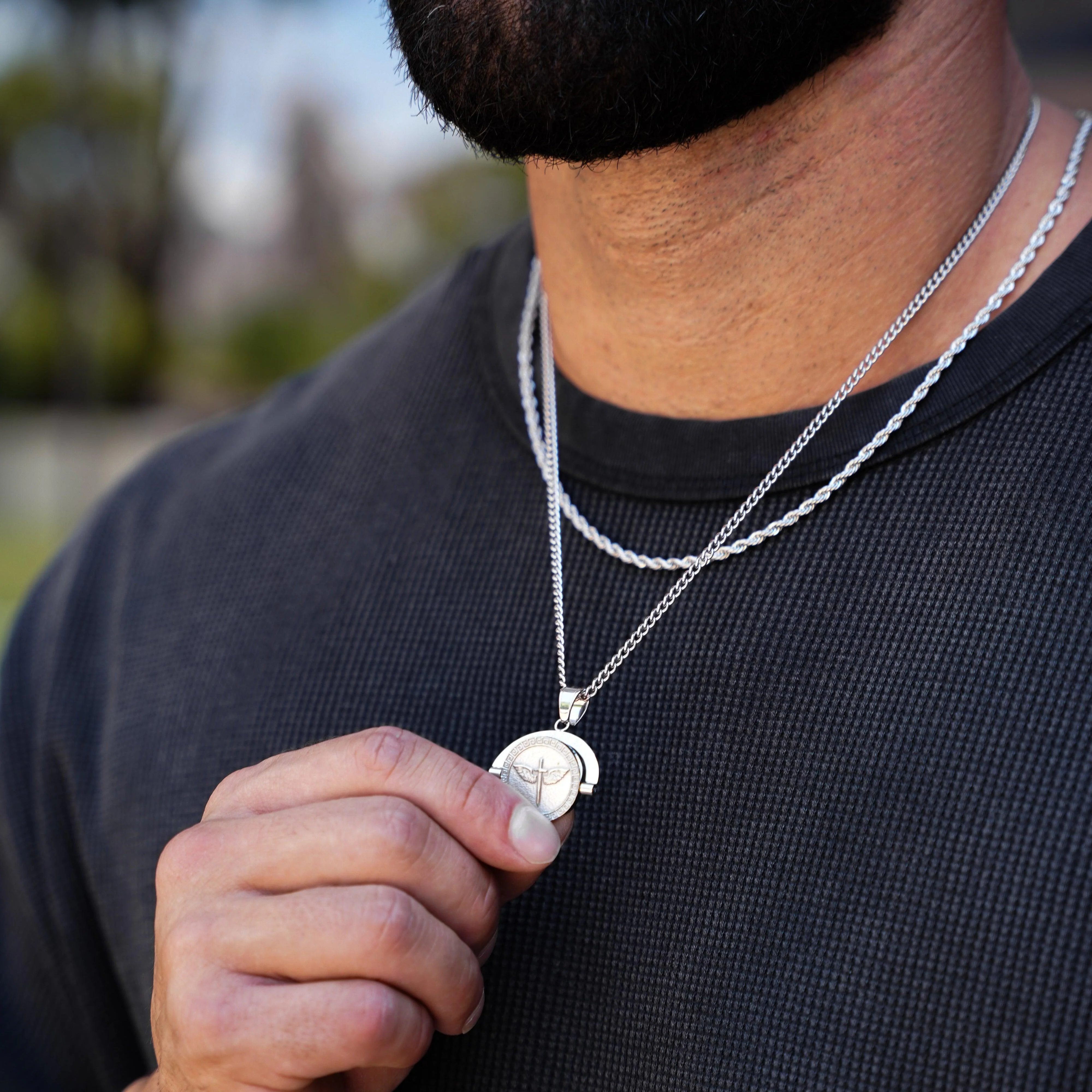 St. Michael Double Sided Pendant - Image 3
