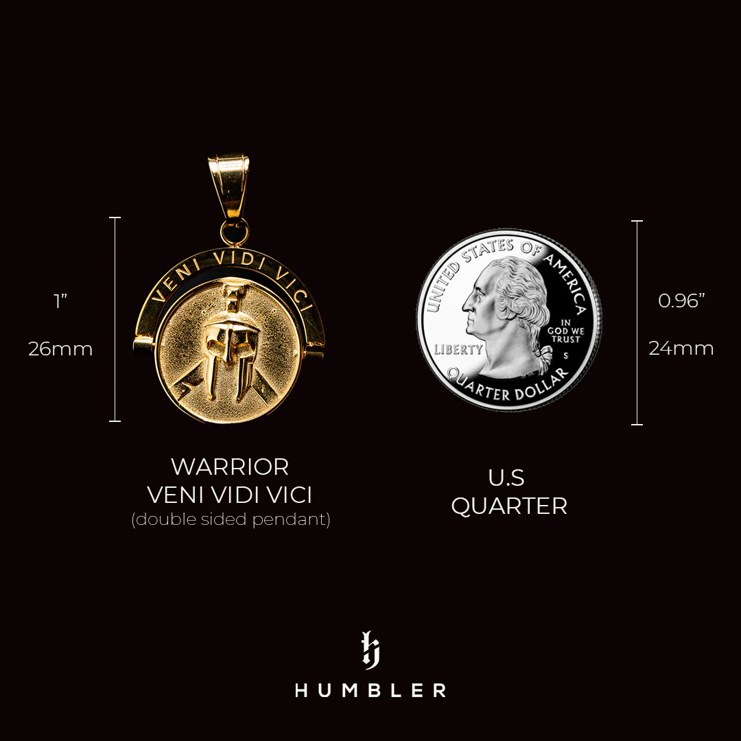 Warrior Veni Vidi Vici Double Sided Pendant - Image 7